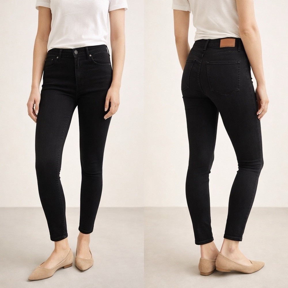 Madewell 9" Skinny Jeans Women's 28T Black High Rise Stretch Denim Minimalist